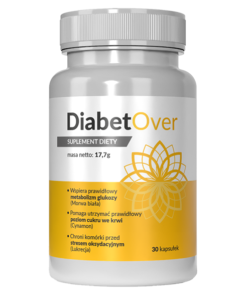 DiabetOver kapsulki na poziom cukru - opakowanie Stenka Clinic