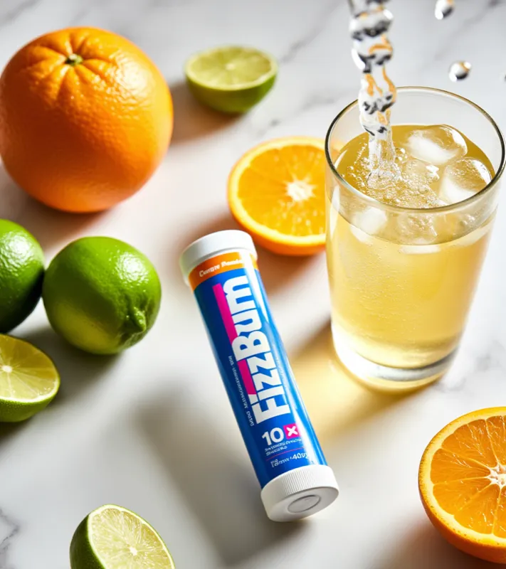 FizzBurn napój musujący z cytrusami i świeżą wodą - Stenka Clinic