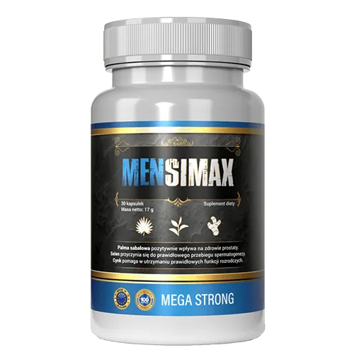 Mensimax kapsułki dla mężczyzn na witalność - opakowanie Stenka Clinic